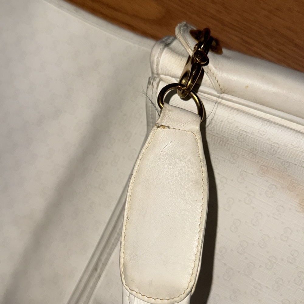 Vintage white shoulder bag - Picture 7 of 11